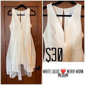 Lulus white dress